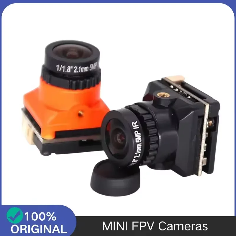 Mini FPV Camera 1800TVL 5MP 2.1mm 1/3 Inch HDR Sensor 19x19mm NTSC PAL Switchable for FPV Drone DIY Parts gallery 5