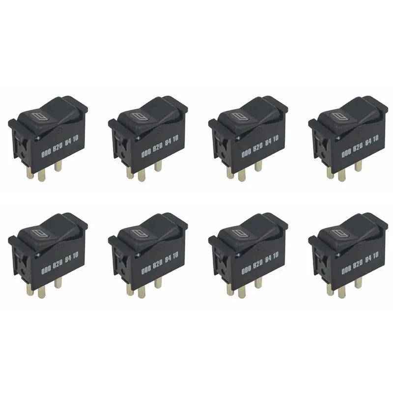 Authentic 8X 6 Pins For Mercedes Benz W123 190D 190E 240 Power Window Switch Door Panels 0008208410,0028203610Kz