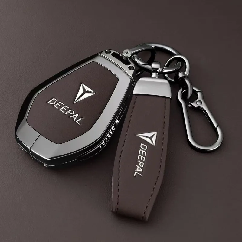 Premium Zinc Alloy Key Cover Case for Changan Deepal L07 / S07 (2026) - Protective Key Fob Shell Key Bag Chain