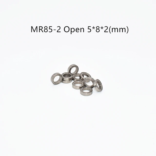 MR85-2 10 SZTUK 5*8*2(mm) Typ otwarty Nieuszczelnione Miniaturowe łożyska ze stali chromowanej