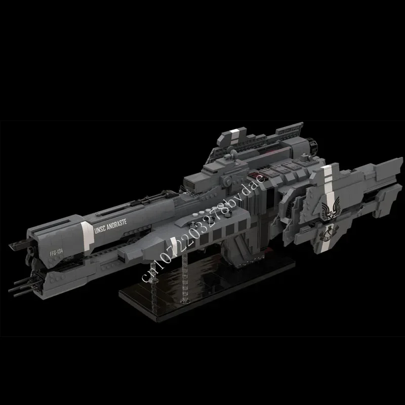 2935PCSHalo UNSC Parigi Classe Heavy Frigate V2 MOC Creativo vista stradale Modello Building Blocks Architettura Modello FAI DA TE Giocattolo Regalo