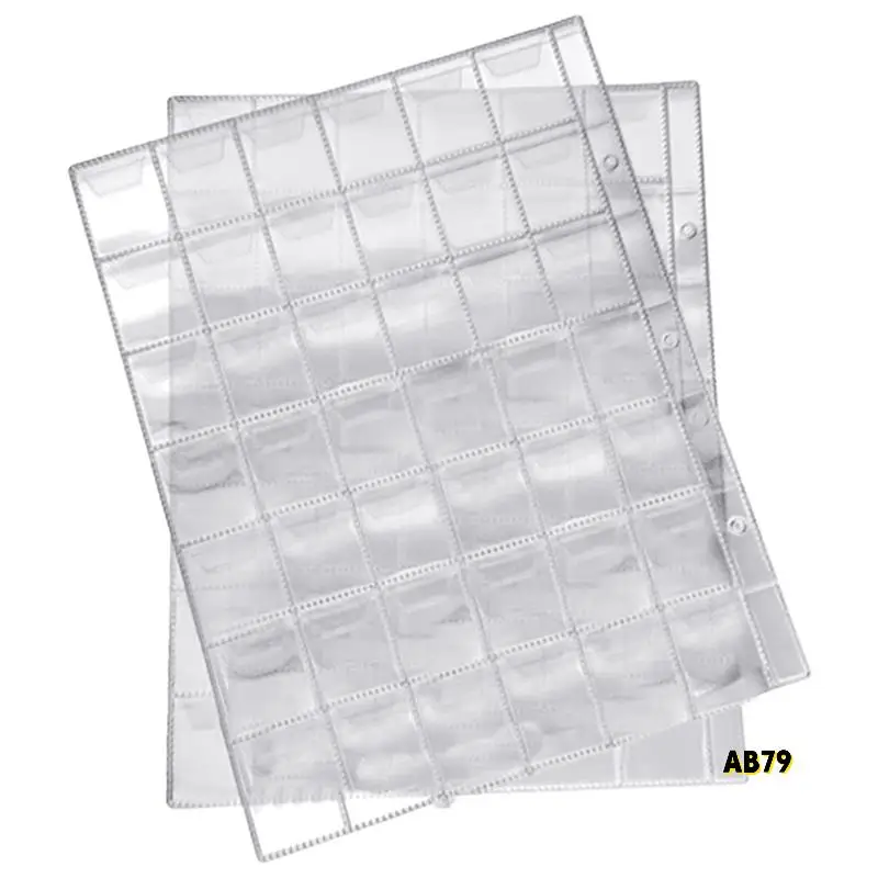 50 шт., 42 кармана, прозрачные держатели для монет, папки для хранения листов, альбом для сбора наличных денег, креативные альбомы из ПВХ, коллекционирование