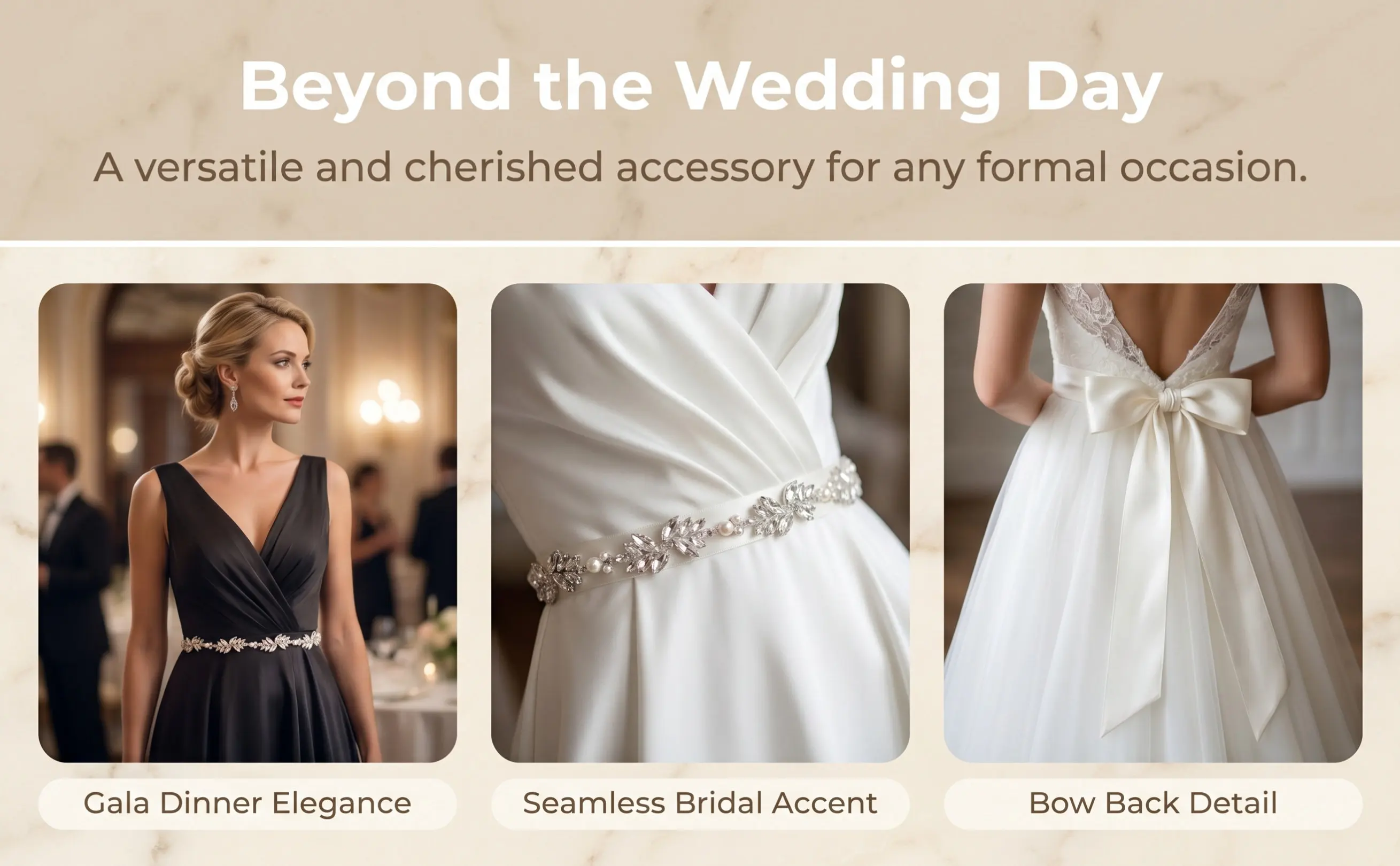 Exquisite Crystal Embellished Bridal Waistband Wedding Dress Belt Perfect for Brides Bridesmaid Formal Events Memory Photos