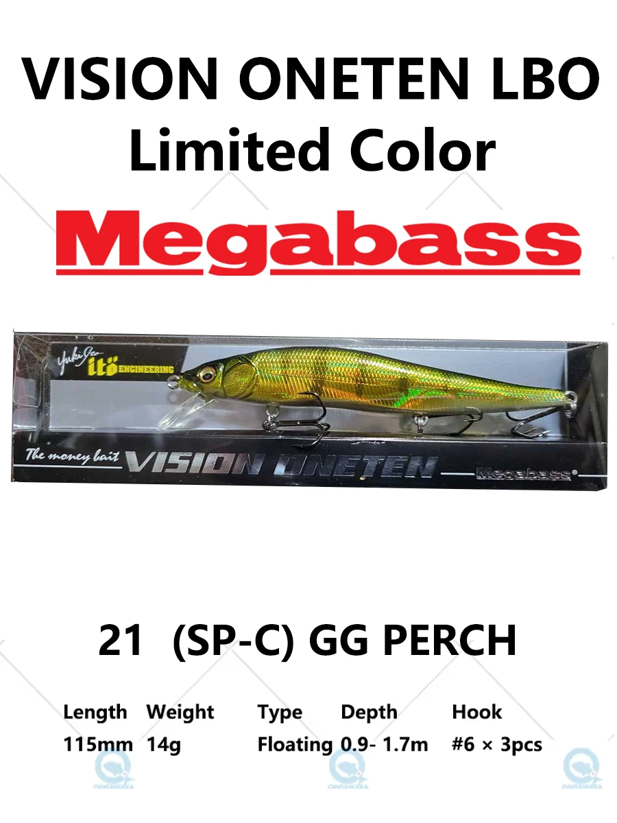لون محدود اليابان Megabass VISION ONETEN LBO SP-C 115 مللي متر 14 جرام العائمة الأصلي الطعوم الاصطناعية باس الصيد إغراء Jerkbait LBO
