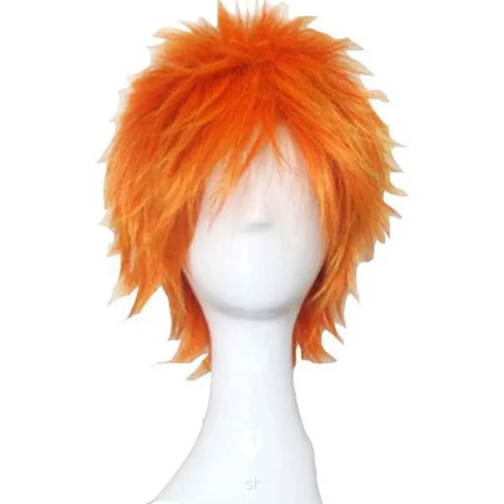 バレーボール少年日向翔陽コスプレオレンジショートヘアアニメコスプレウィッグヘッドバンドコミックロールプレイングコスチューム帽子ウィッグ