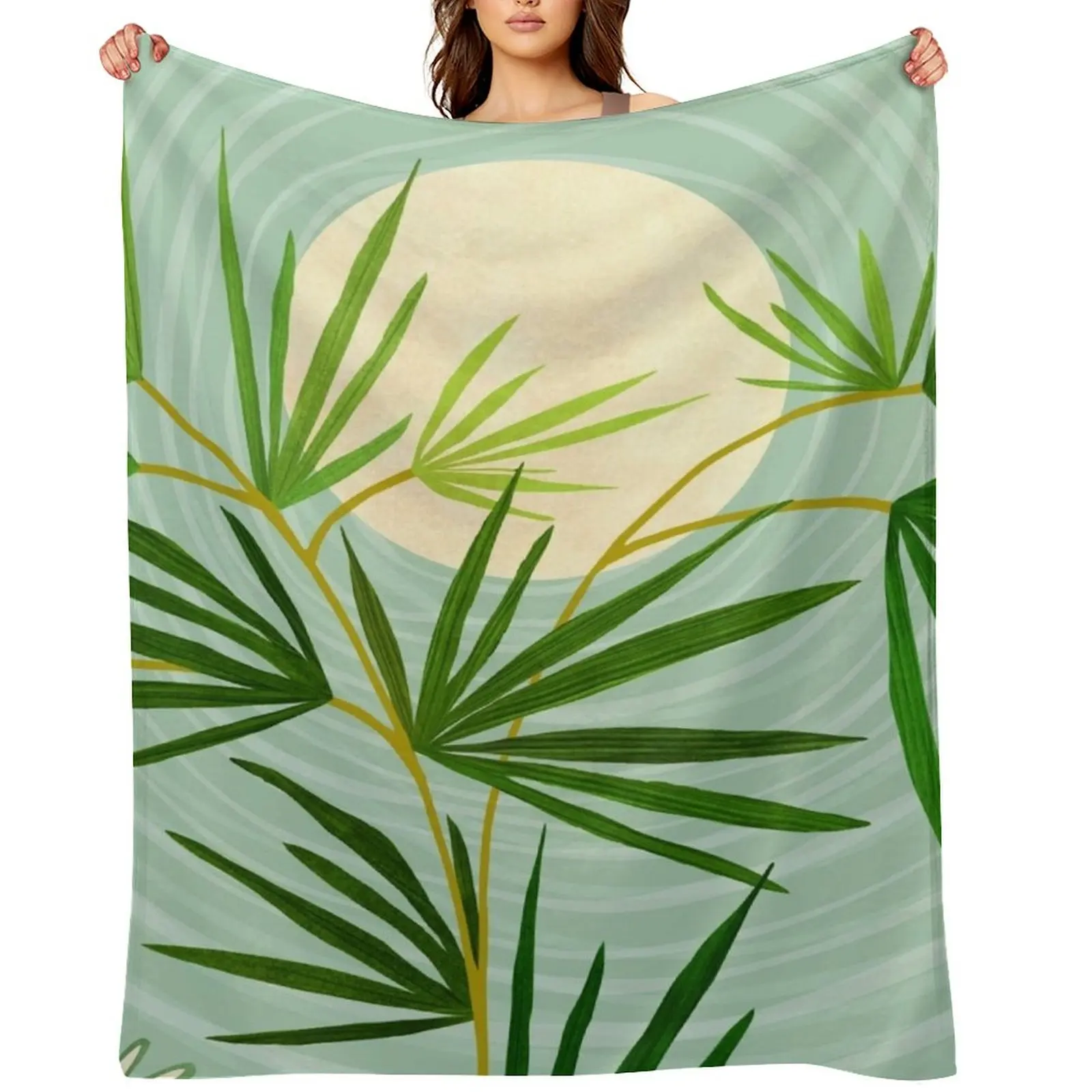 

Spring Desert Night Throw Blanket Shaggy cosplay anime Decoratives Summer Beddings Blankets