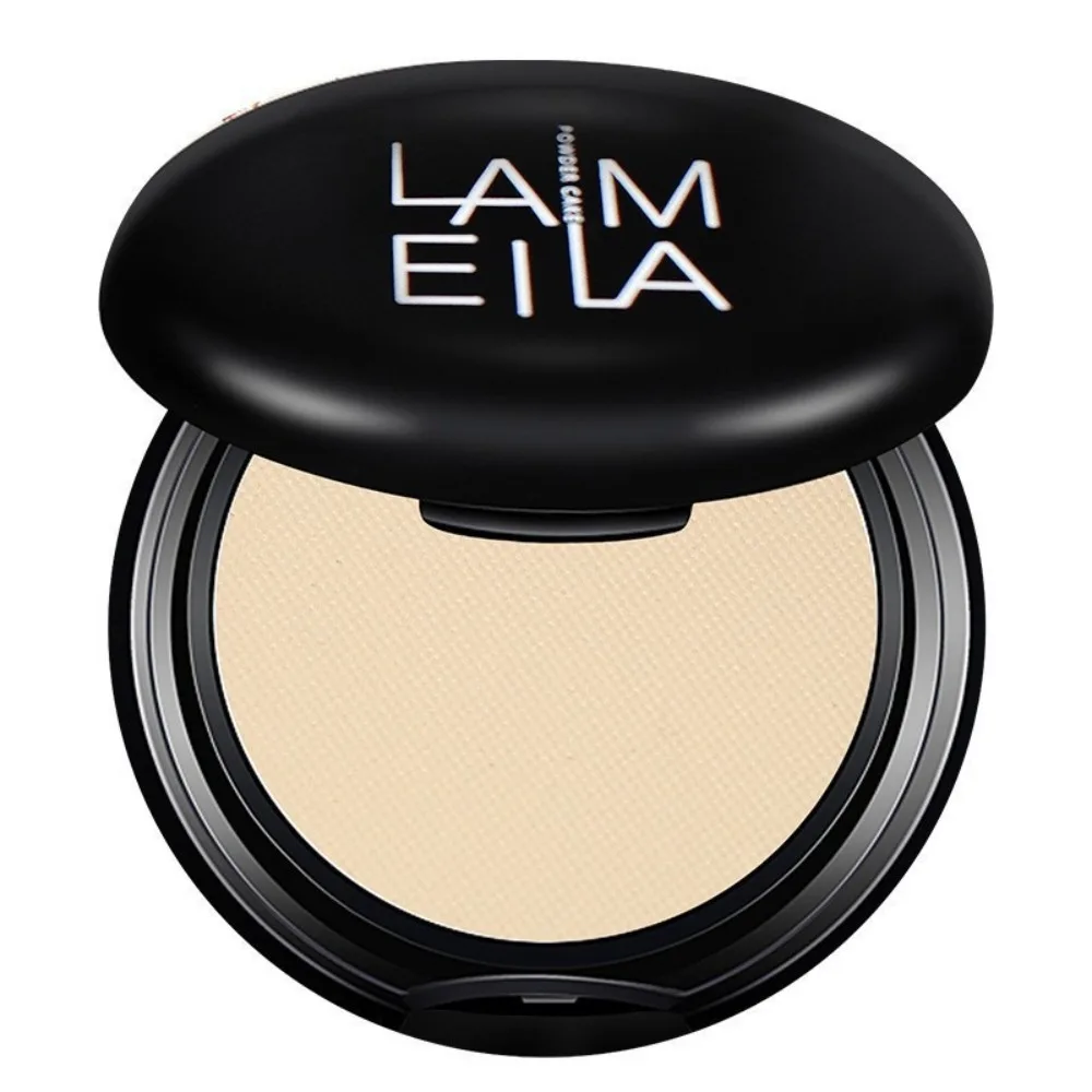 Polvo suelto de ajuste de maquillaje con control de aceite, polvo prensado resistente al agua de larga duración, corrector fino y suave, polvo compacto