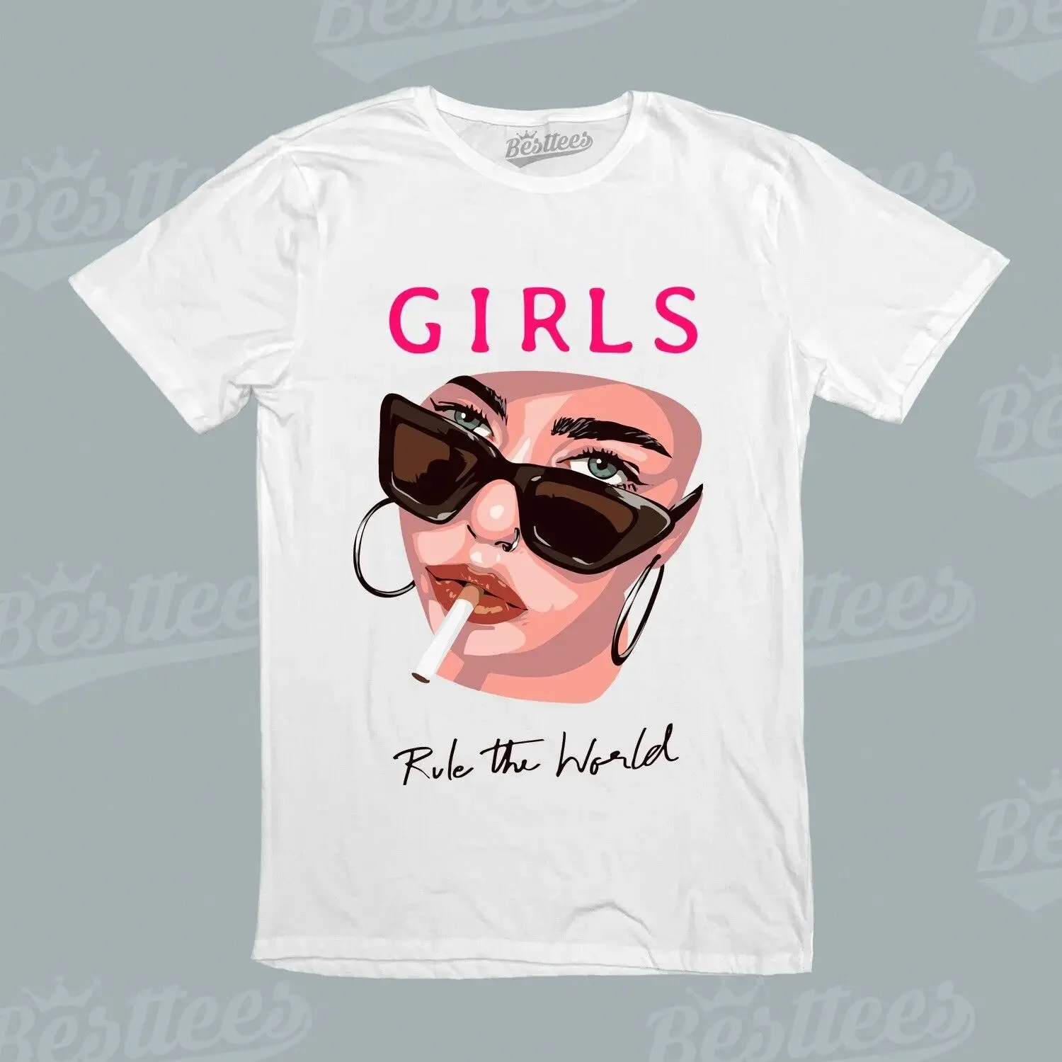 

MEN/WOMEN Power Girls Rule The World Attitude Business T-Shirt
