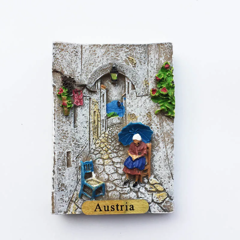 Europe Austria 3D Fridge Magnets Tourism Souvenir Refrigerator Magnets Sticker Collection Handicraft Decoration Articles