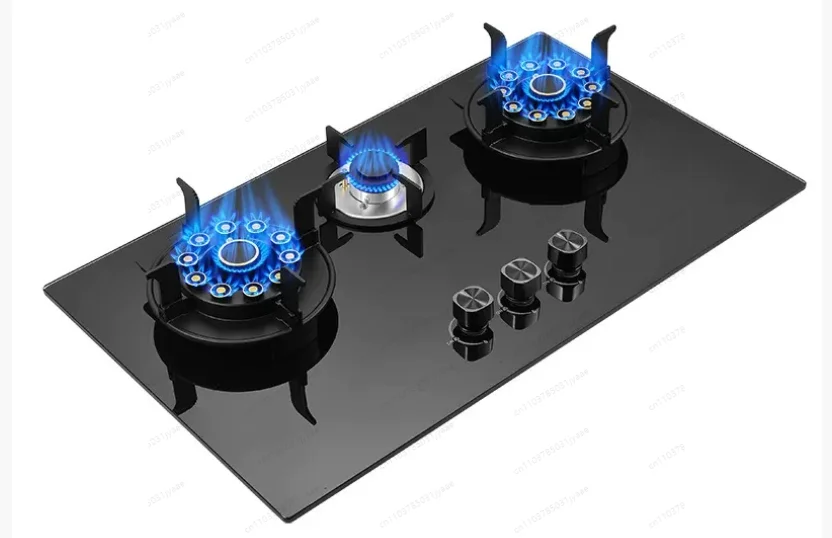 Three-eye Detachable Fire Stove Built-in Glass Gas Stove Energy Saving Stove