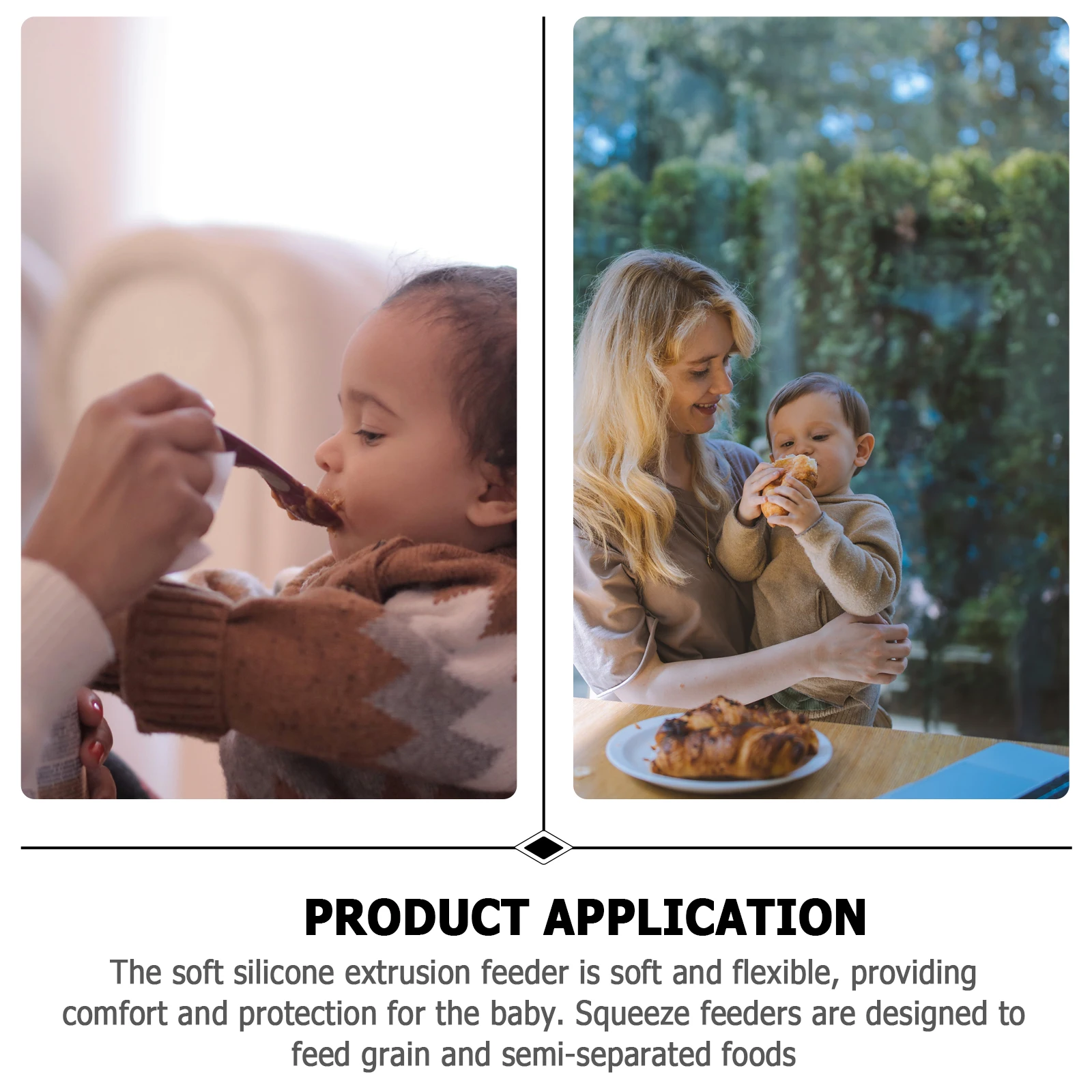 

Rice Cereal Bottle Feeding Spoon Squeeze Silicone Baby Dispensing Bottles Portable Lightweight Easy Clean Suction Base Smooth