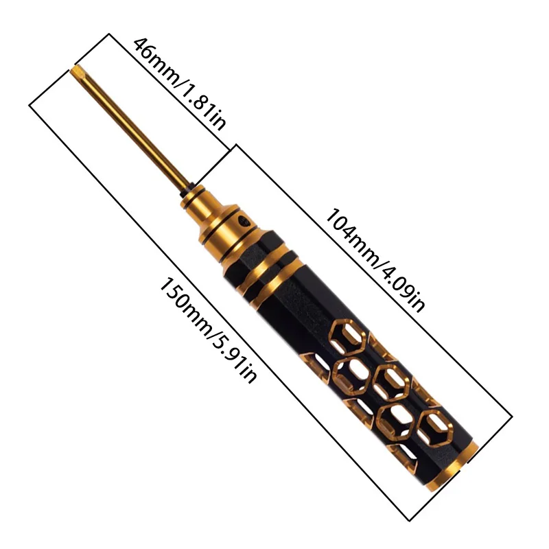 4-in-1 مجموعة مفك سداسية 1.5 2.0 2.5 3.0 مللي متر مناسبة لطائرة بدون طيار Fpv/سيارة التحكم عن بعد/طائرة هليكوبتر/نموذج طائرة/أداة إصلاح نموذج باخرة