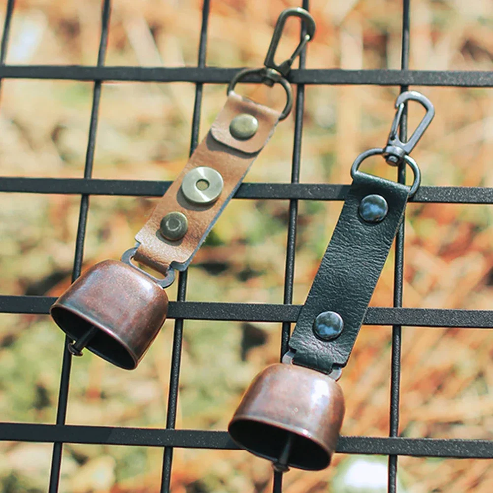 

Camping Gear Bell Outdoor Warning Bell Ribbon Waist Hanging Cow Bells Tent Atmosphere Ornament Backpack Tent Hiking Accessories