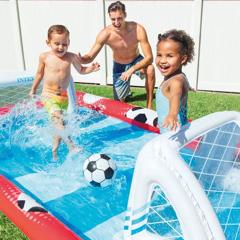 PISCINA rectangular de verano para niños, Parque Deportivo, entretenimiento en el hogar, piscina de salpicaduras, Baño