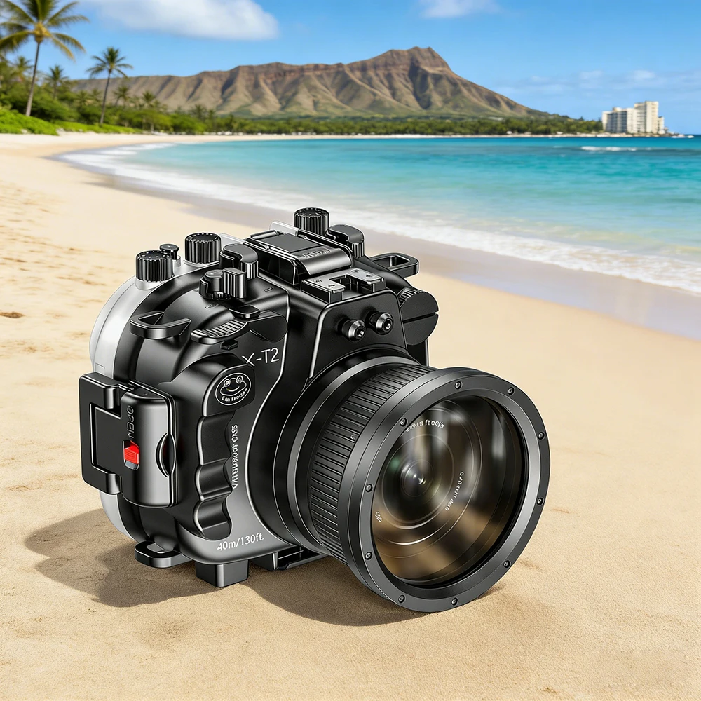 

Seafrogs Scuba Diving Camera Case Cover For Fuji X-T2 XC 16-50mm XF 16-55mm 18-55mm f/2.8-4 R Underwater Photography Equipment