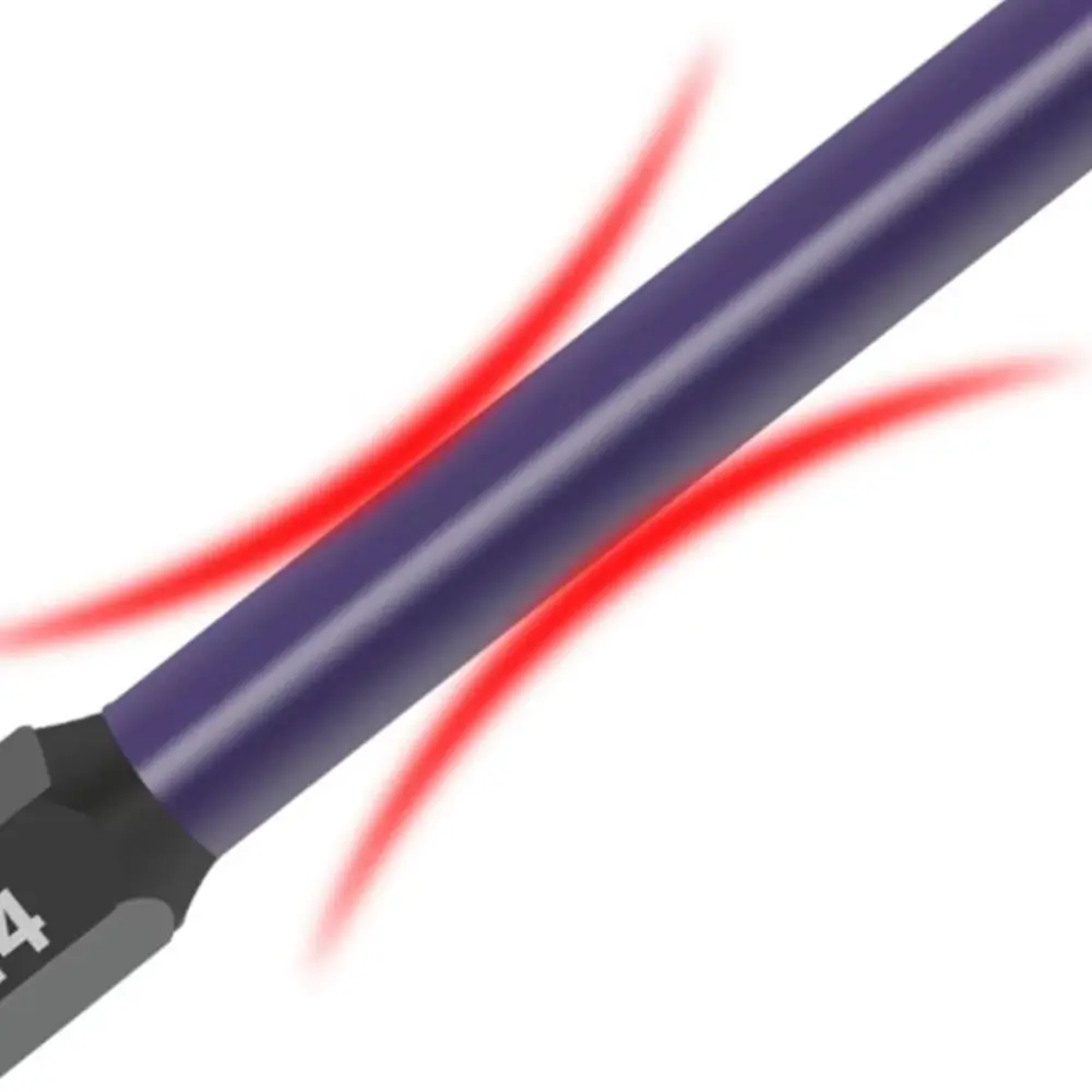 

Шестигранная насадка с шариковым наконечником 75 мм и шестигранным хвостовиком 1/4 дюйма, шестигранная насадка, ударопрочная, прочная