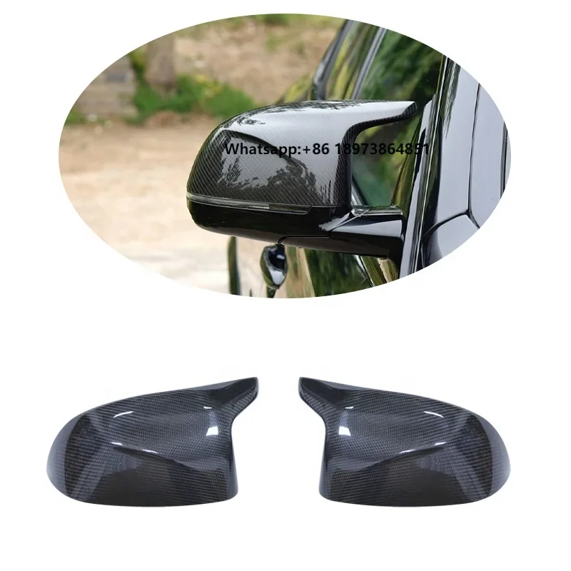 

For X3M X4M X5M X6M Side Mirror Cover Dry Carbon Fiber Rearview Mirror Caps for F97 F98 F95 F96 2019-IN
