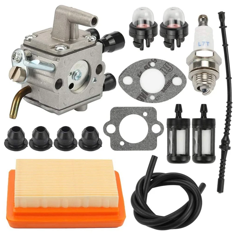 Carburetor Air Filter Kit For Stihl FS120 FS200 FS250 FS300 FS350 FR350 FR450 FR480 Replace 4134 120 0653 4134 120 0603