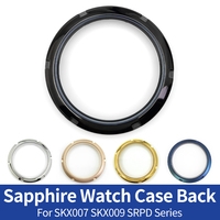 Sapphire Caseback Matte/Shiny For SKX007 SKX009 SRPD Series Silver/Black/Rose/Gold Transparent SKX Slim Case Back Mod Parts