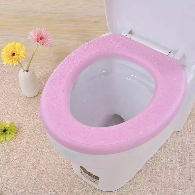 Waterproof Toilet Seat Covers for Bathroom Washable Closes Tool Mat Cushion O-shape Toilet Seat Bidet Toilet Cover Accessories