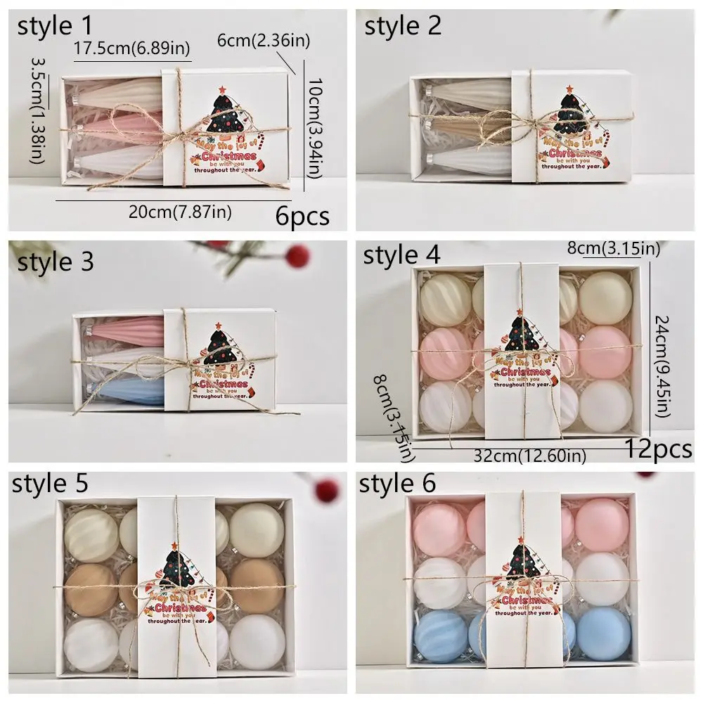 Colorful Christmas Ball Ornaments Shatterproof Reusable Christmas Spheres Pendant Plastic Flocking Xmas Tree Ornaments