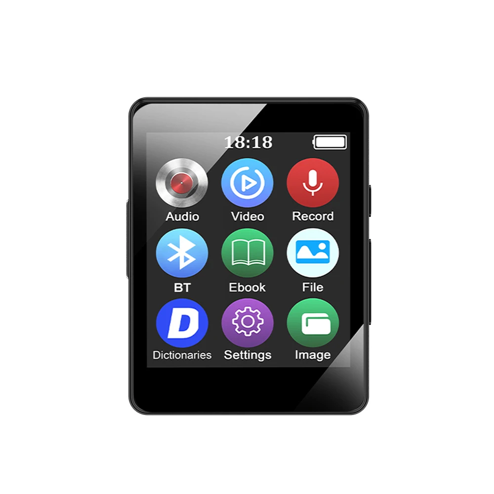 occkic 2026 Neuer MP3-Player Clip Mini Walkman Tragbarer Sport-Musikplayer für Studenten MP4-Player mit Lautsprecher/E-Book/Recorder Mp3-Player 3