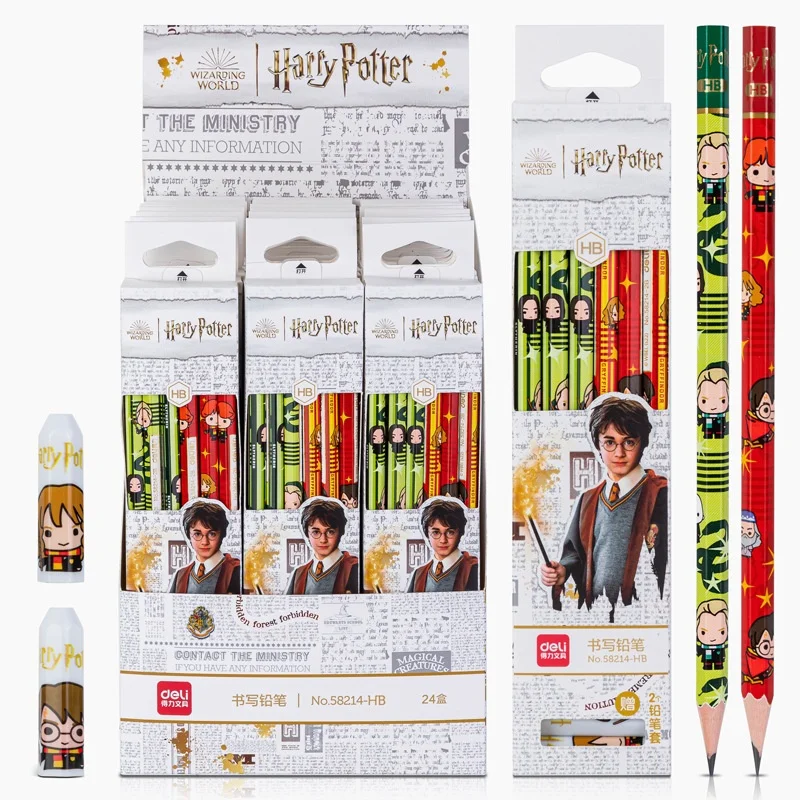 Magic Boy Harries Student Hot selling Painting and Calligraphy HB/2B Hexagonal Pencil Pott Children's Day Gift Set of 12 pieces