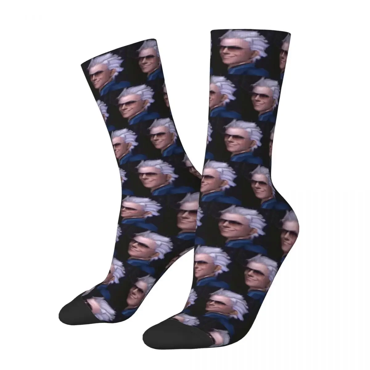 Vergil From The Devil May Cry Series Socks Harajuku Stockings All Season Long Socks Accessories for Man's Woman's Christmas Gift