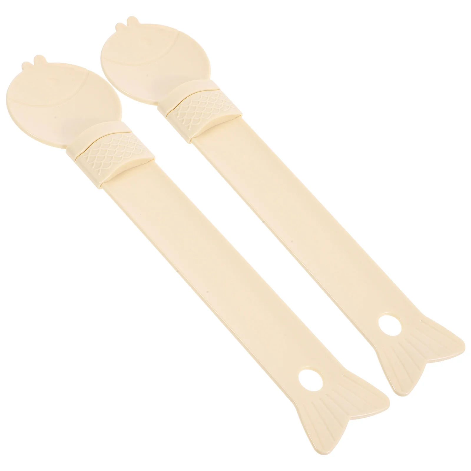 

2 Pcs Cat Dog Feeding Spoons Wet Food Dispenser Snacks Spoon Pet Canning Blue Easy Clean Foodgrade Multifunctional Design