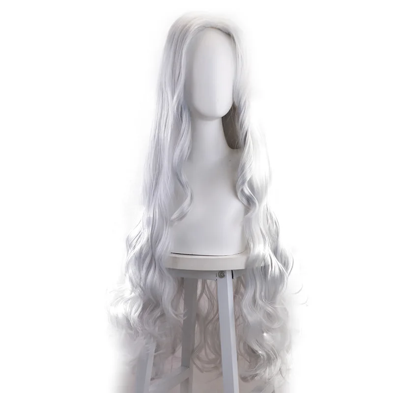 Peruka My Hero Academia Sezon 4 Badu Długa Kręcona Niebiesko-Szara Peruka Cosplay