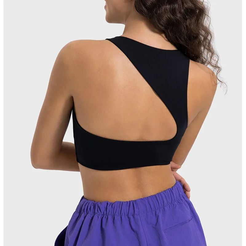 Solid Color Yoga Tight Sports Bras For Women Women's Fitness Zipper Bra Sportswear Woman Gym Training Female Crop Tops