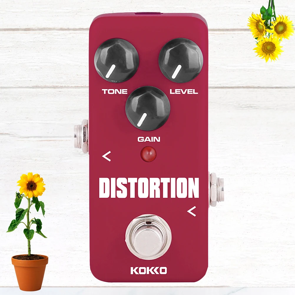 

Electric Guitar Distortion Effect Effects Pedal Stompbox True Bypass Monoblock Red