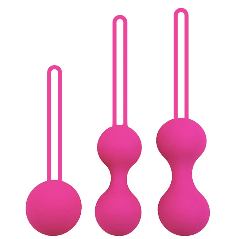 3pcs/Set Safe Silicone Smart Ball Kegel Ball Ben Wa Ball Vagina Tighten Exercise Machine Vaginal Geisha Ball Sex Toy for Adults