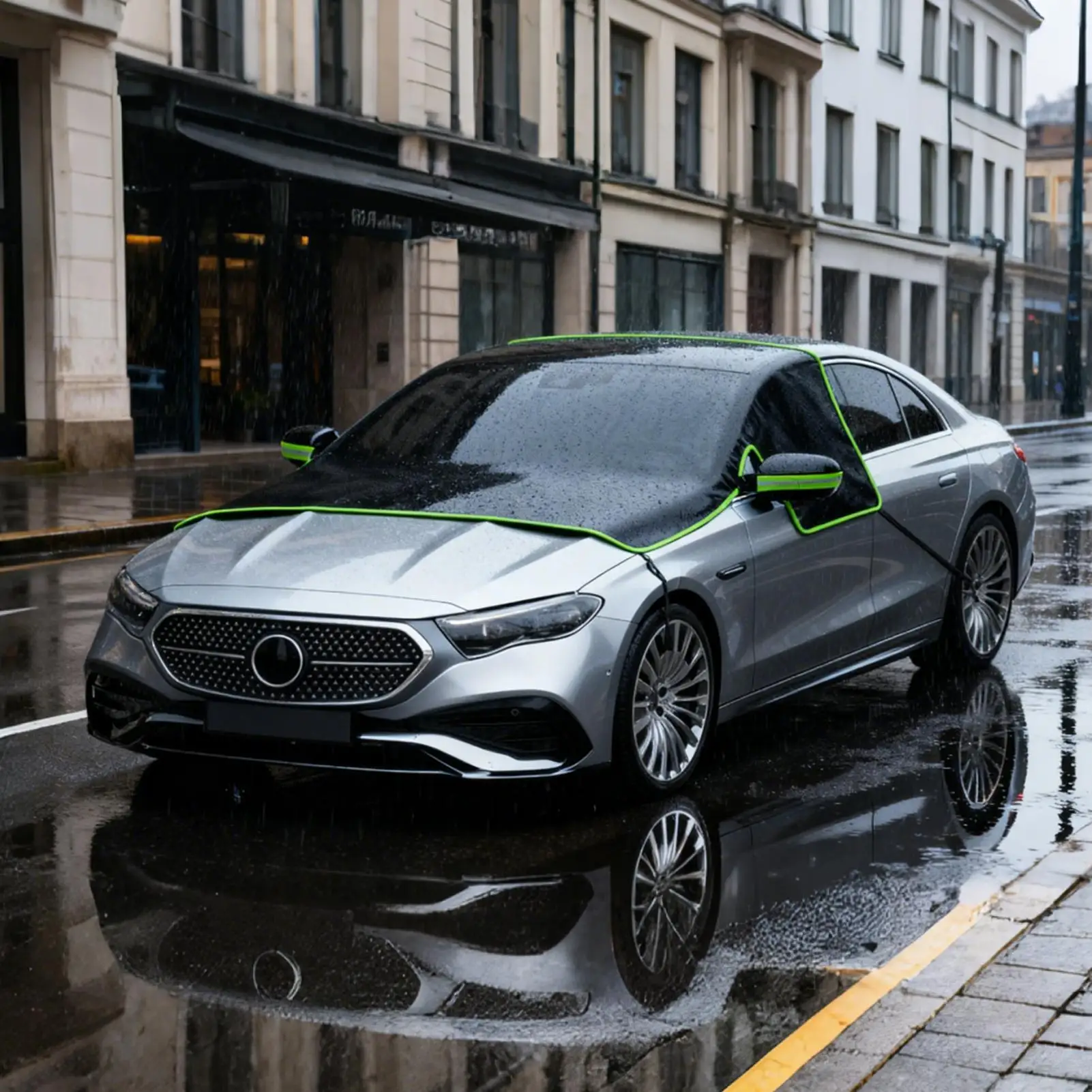 

Car Windshield Snow Cover Heavy Duty All-Weather Waterproof Auto Sunshade Snow Ice Windshield Cover For Car SUV Trucks Pickup