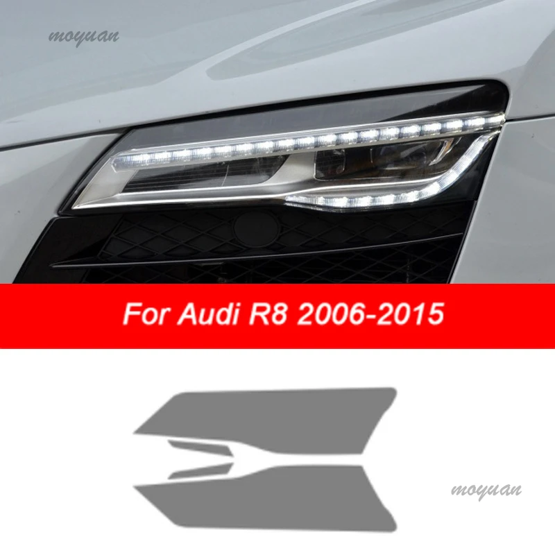 Car Headlights Tint Smoked Black Protective Film TPU Sticker For Audi A3 8V A4 B8 B9 A5 A6 C8 A7 A8 D4 TT E-tron R8 Accessories