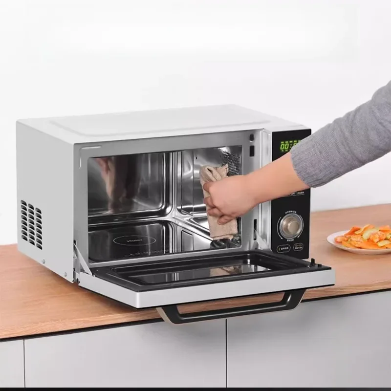 Micro steaming, baking and frying machine, household desktop microwave oven