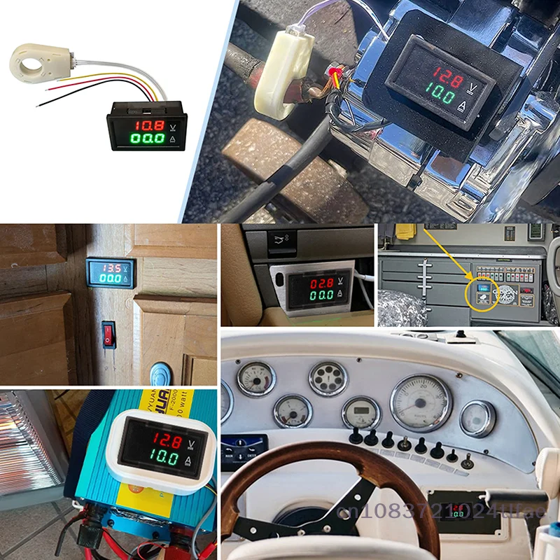 

1 шт., 300 В постоянного тока, амперметр, вольтметр, 50 А, 100 А, 200 А, 400 А, зарядное устройство для литиевой батареи/разрядник, аксессуары для монитора