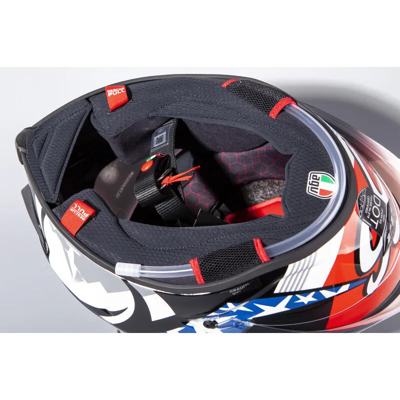 Rossi Chameleon Ice Blue Carbon Fiber Helmet