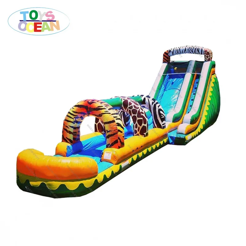 2025 Custom Design Cheap Banzai Inflatable Water Slide with Pool