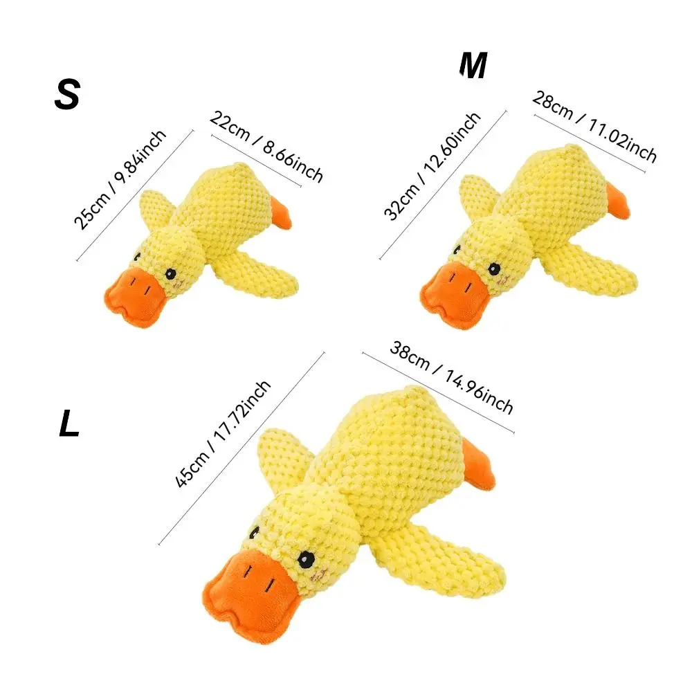 New Interactive Dog Squeaky Toy Plush Creative Quacking Duck Soft Sound Pet Accessories Pet