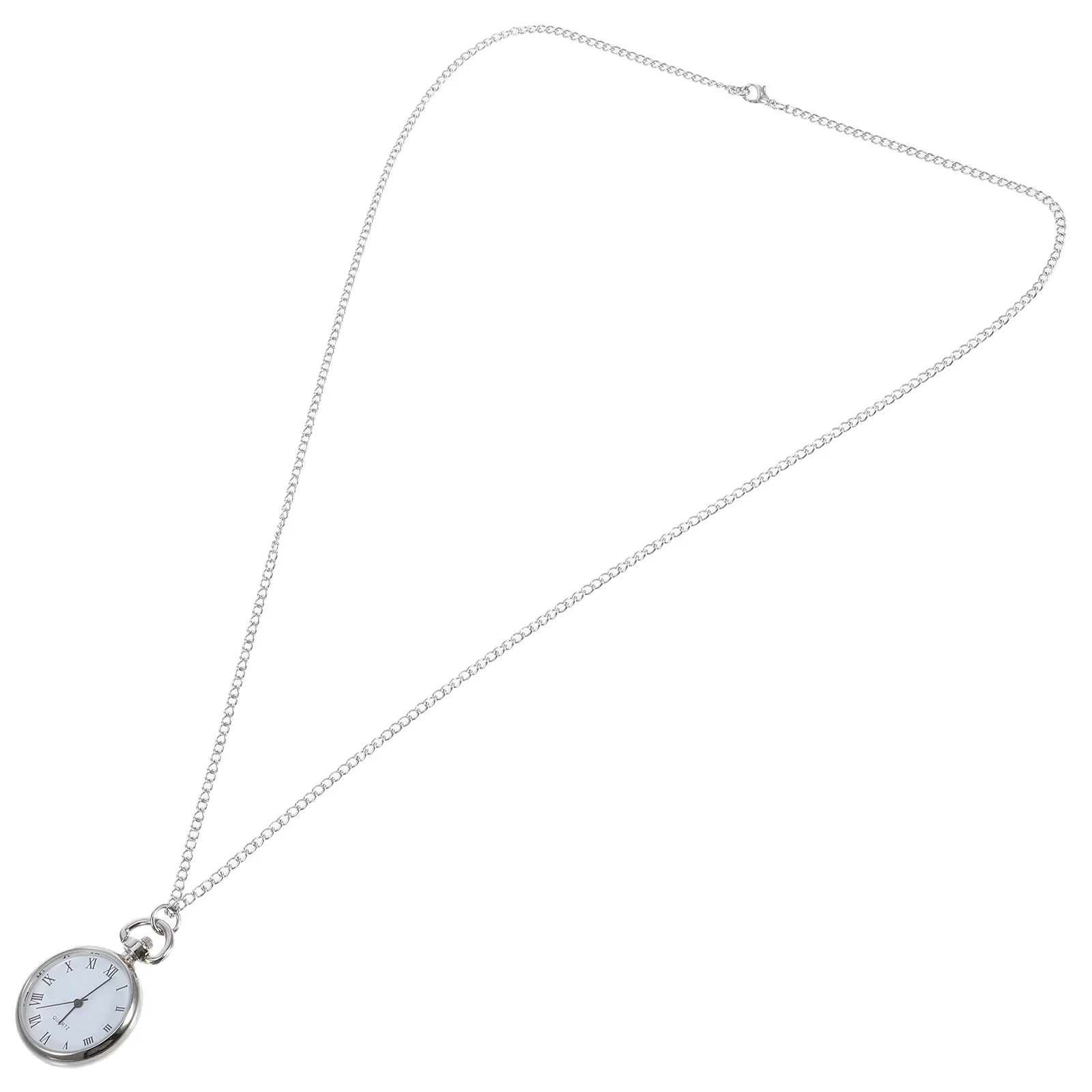 

Pocket Watch Necklace Pendant Vintage Hanging Alloy Glass Modern Practical Precise Timing Craftsmanship Smooth Bright Decorative