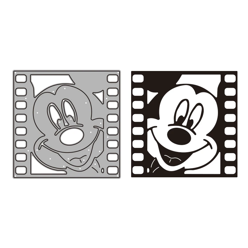 Disney Mickey Mouse Film Cutting Dies Metal Diecut For DIY Scrapbook Paper Card Decorative Craft Die Cut New Arrival 2022