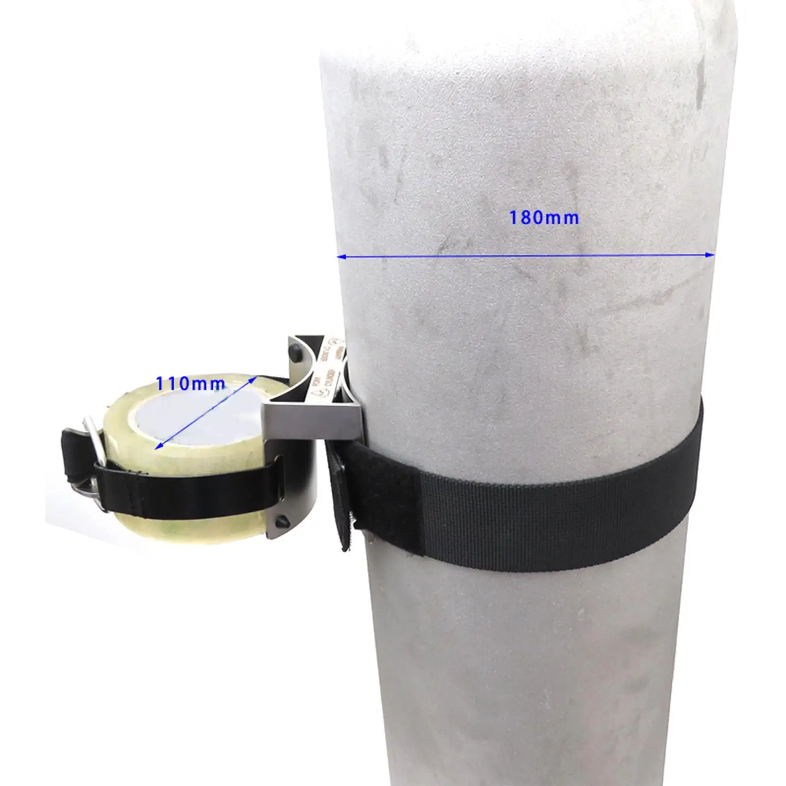 Scuba Pony Cylinder Holder Easy Install Adjustable Diving Accessory for Portable Mini Scuba Tank Kit