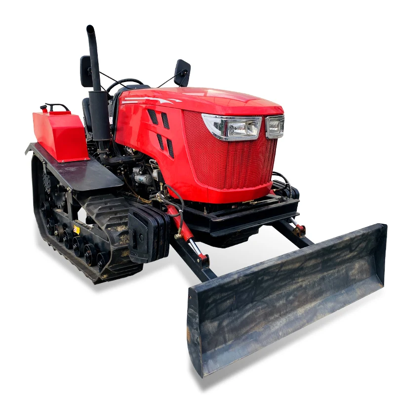 

Customized 35HP Multi‑Functional Crawler Tractor Cultivator Anti‑Skid Agricultural Mini Tiller with Excavator