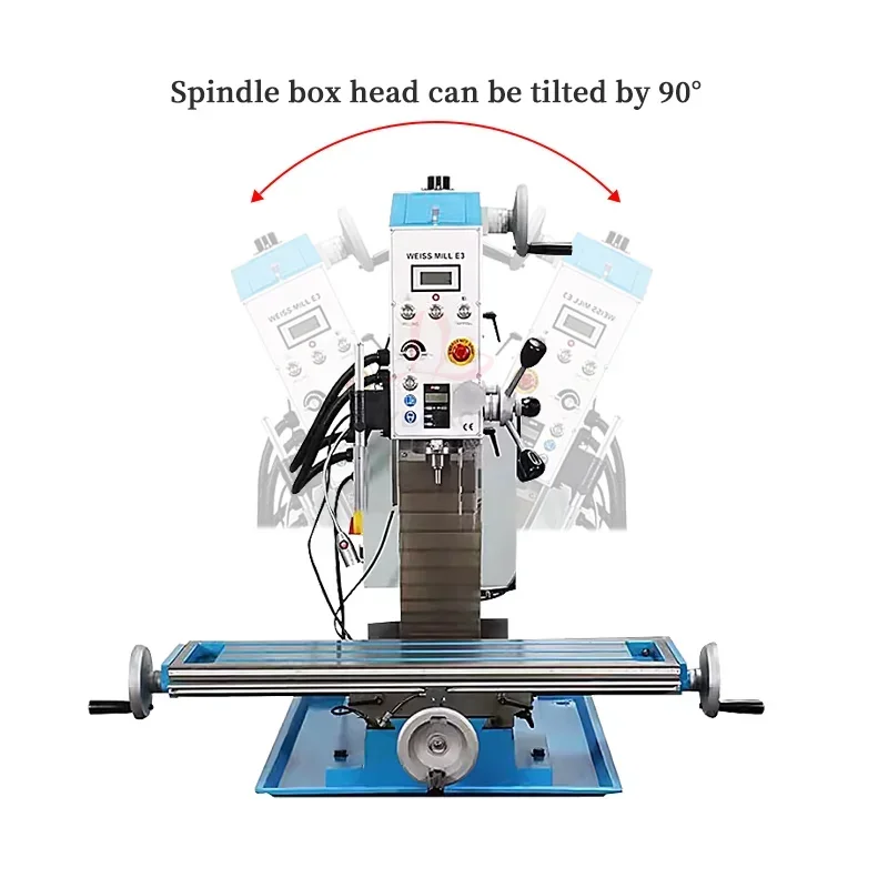 LYBGACNC Multi-Functional Milling and Drilling Machine Three-Axis Digital Display Small Milling Machine Tool Brushless DC Motor
