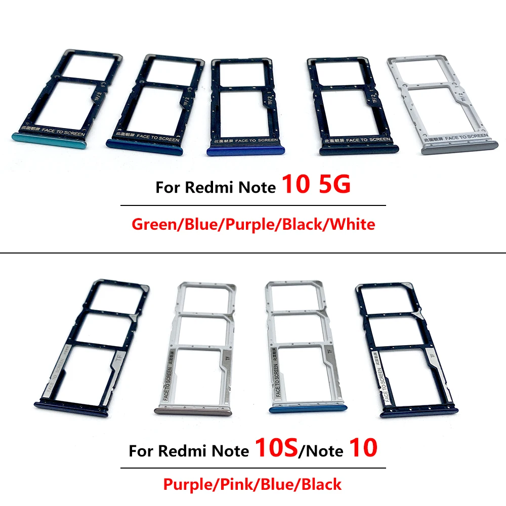 NEW Replacement For Xiaomi Redmi 10 10C Note 10S 10 5G 10 Pro SIM Card Chip drawer Slot SD Card Tray Holder Adapter + Pin