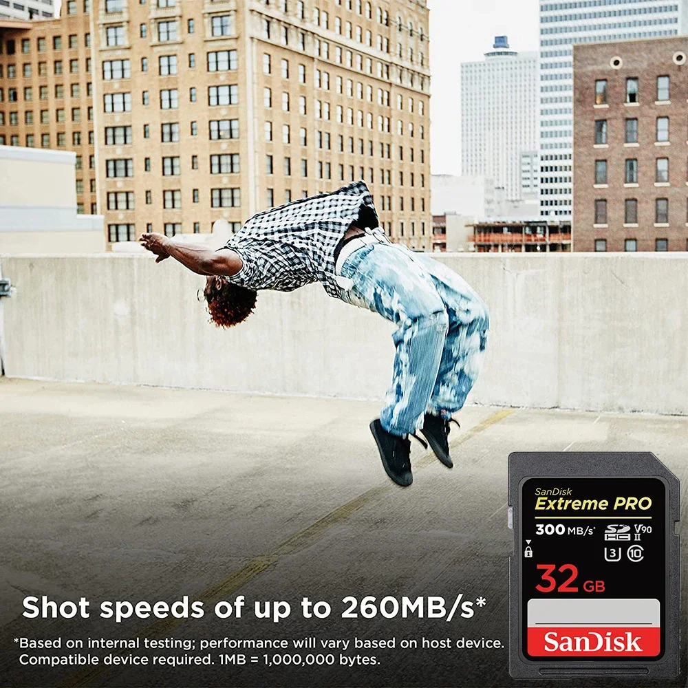 بطاقة الذاكرة الأصلية 64 جيجابايت Extreme Pro 128 جيجابايت بطاقة SD SDHC/XC Class10 ماكس 256 جيجابايت سرعة القراءة 300 متر/الثانية UHS-II U3 للكاميرا الرقمية SLR