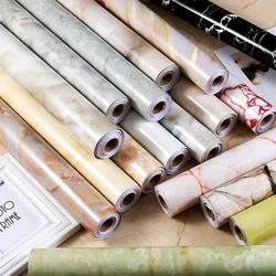 Papel De Parede De Mármore Impermeável Contato Papel Adesivo De Parede De PVC À Prova De Óleo Auto-adesivo Banheiro Cozinha Bancada Home Decor Filme