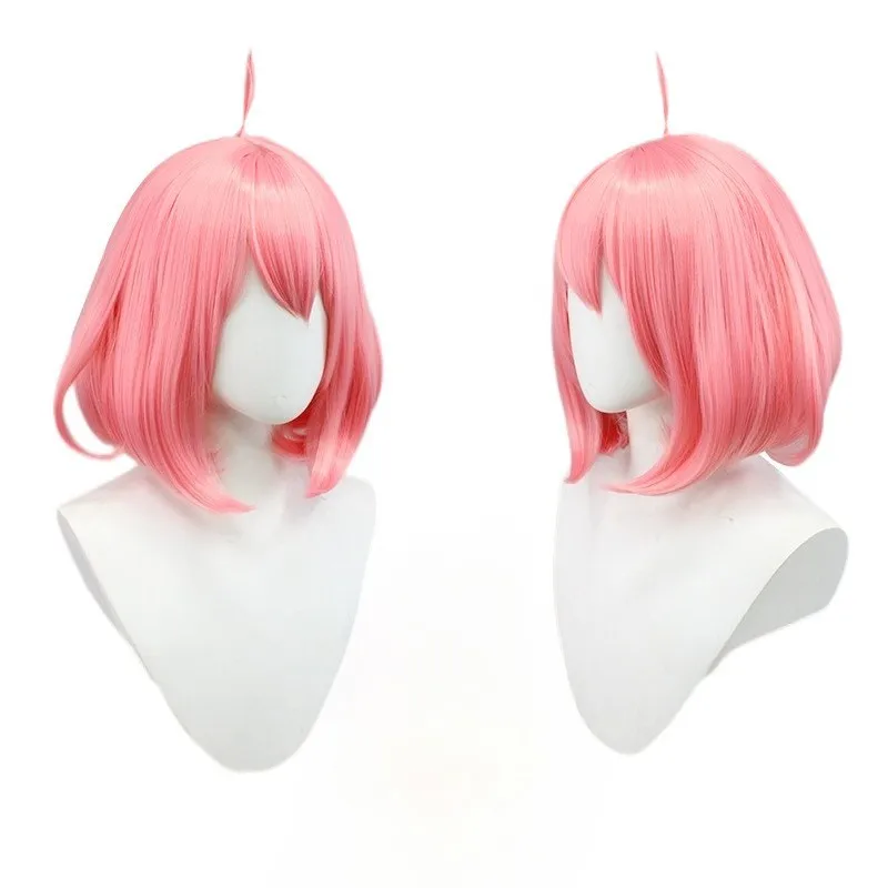 

Women's Wig Short Party Curly Pink Ladies Synthetic Hair Full Wigs