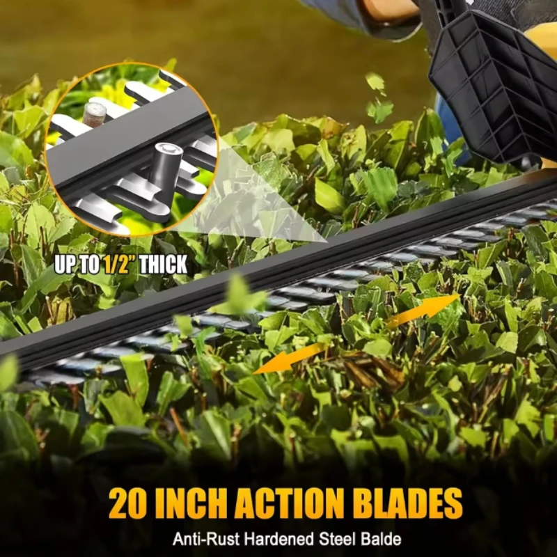 Wireless Electric Hedge Trimmer Double Edged Trimmer MultiFunctional Lithium Battery Pruning Shears Home Garden Pruning Tool